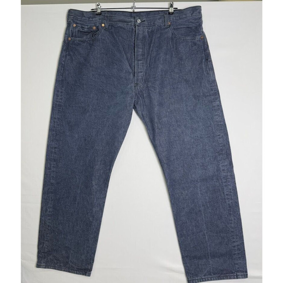 Vintage Levi’s 501 Jeans Men’s 44x32 Blue Str Levaight Leg‎ Denim Made in Mexico - Picture 1 of 10